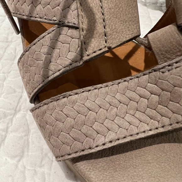 PAUL GREEN 'Hana' Taupe Lace-Up Heel Sandals - Size 8 (UK 5.5) - Picture 4 of 8